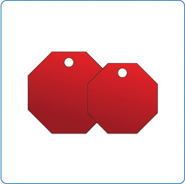 Stop Sign Shaped Tags