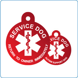 Service Dog Tags Universal Medical Symbol